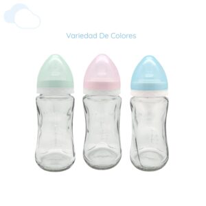Mamadera vidrio templado boca ancha 250 ML  marca Dispita