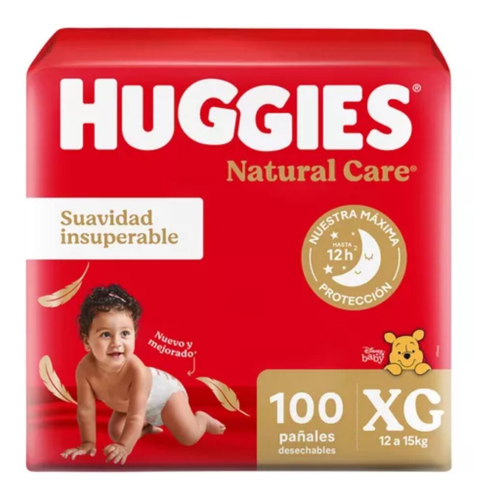 Pañales Premium Huggies Natural Care Bigpack 100 unidades