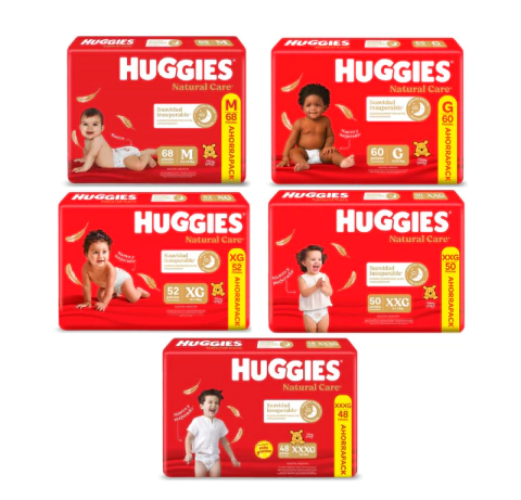 Pañales Premium Huggies Natural Care