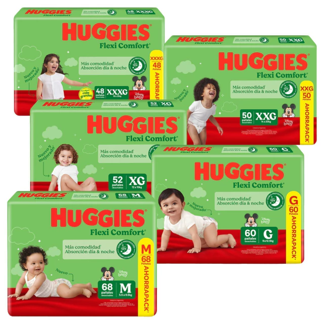 Pañales Huggies Flexi Comfort