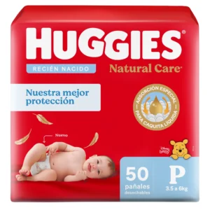 Pañales Premium Huggies Natural Care 50 unidades