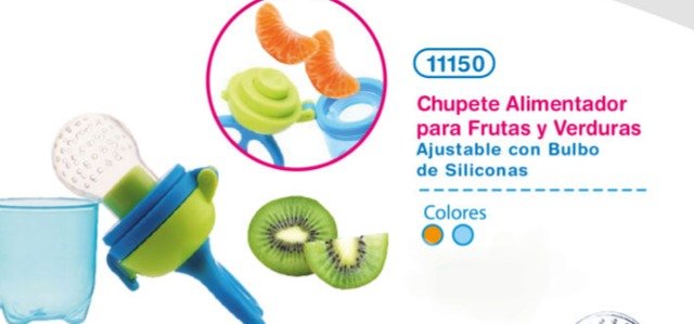 chupete silicona para frutas