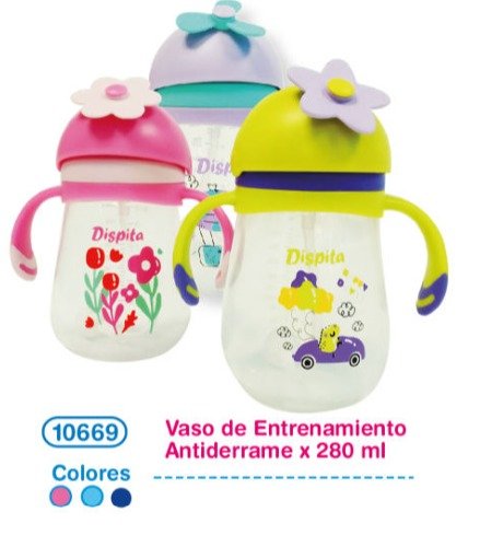 vaso de entrenamiento antiderrame