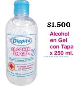 Alcohol con tapa x250ml