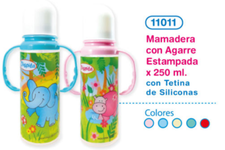 Mamadera con agarre 250ml