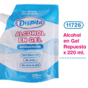 Alcohol en gel repuesto