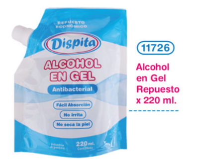 Alcohol en gel repuesto